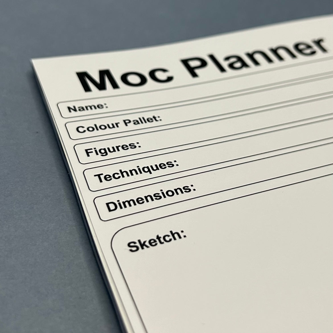 Moc Planner Notebook